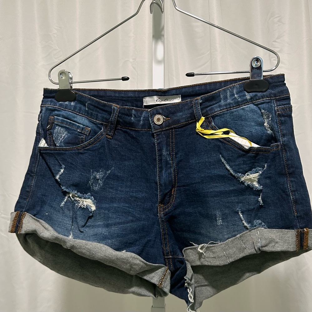 Sz 13/30 KanCan Denim Distressed Women's Shorts  - NWOT